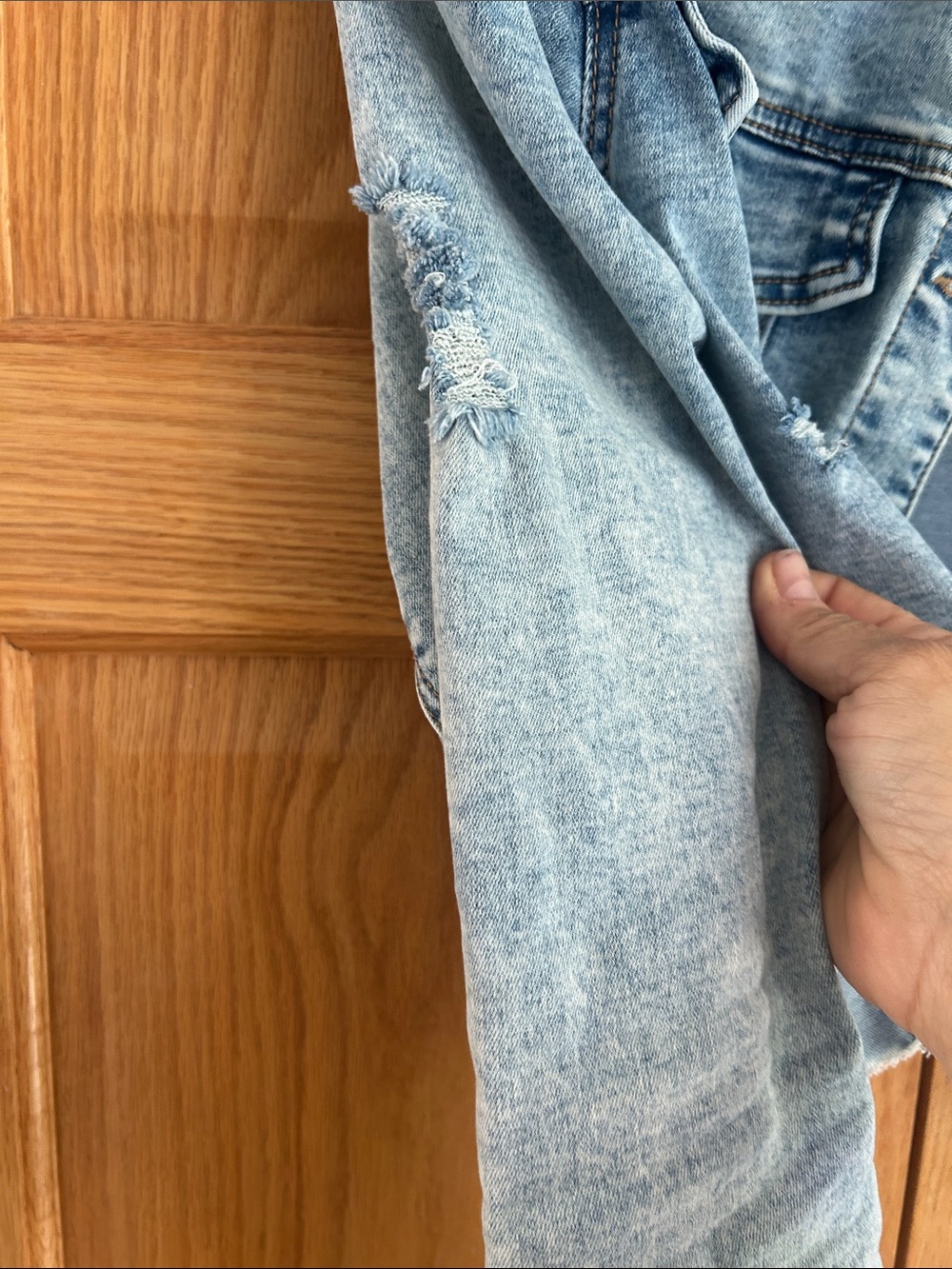 Cropped Light Blue Denim Jacket - Women - Picture 3 of 10